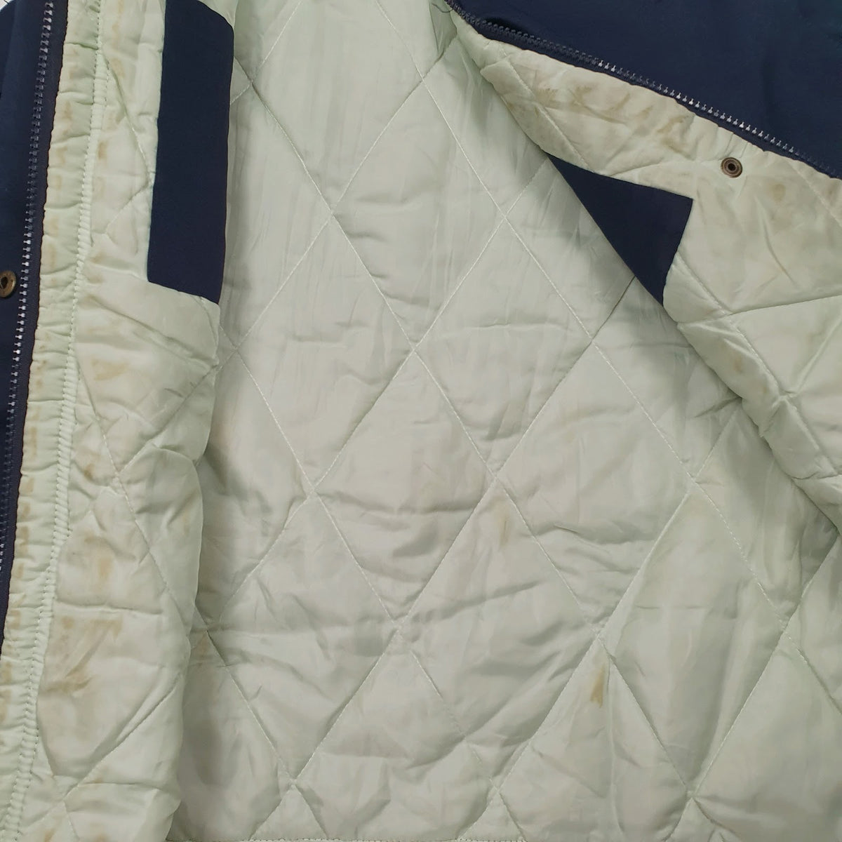 Mens Navy Carrefour Padded  Coat