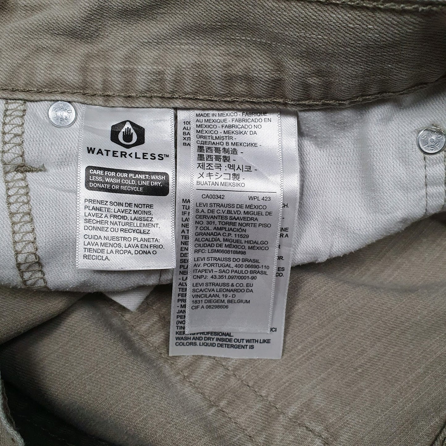 Mens Beige Levis   Jeans
