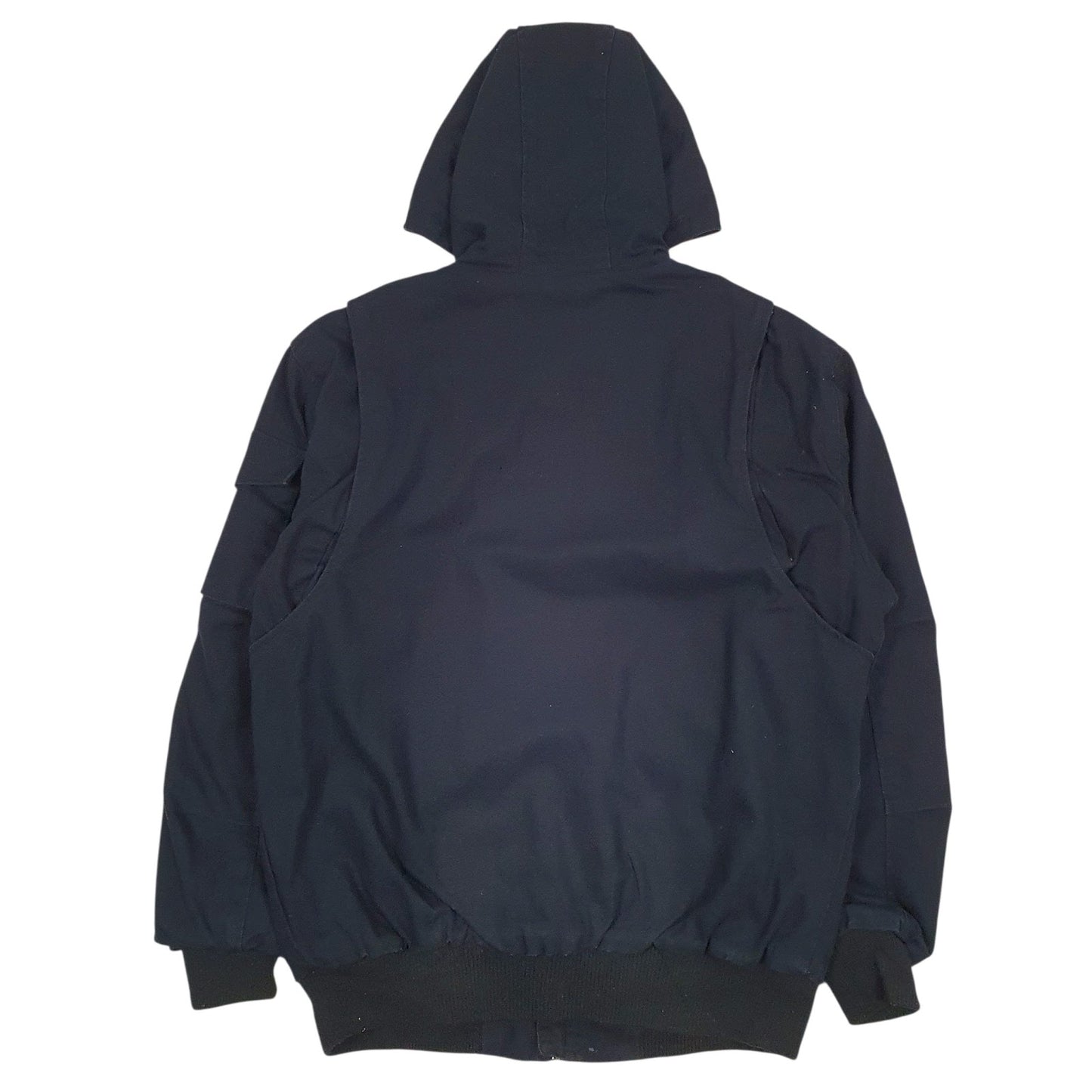Mens Navy Lee Sherpa Lined  Coat