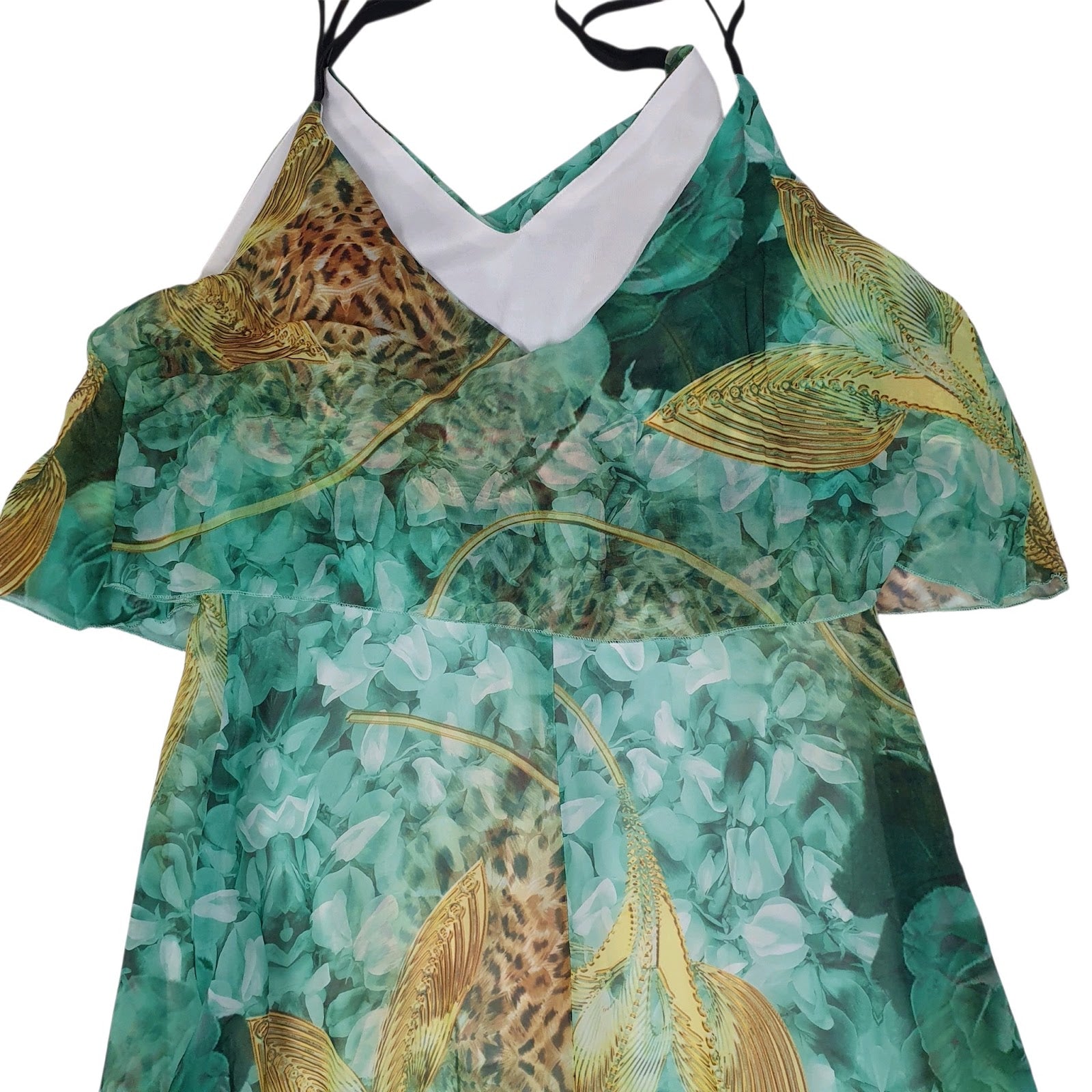 Womens Green Lucy Evening Occasion  Dress