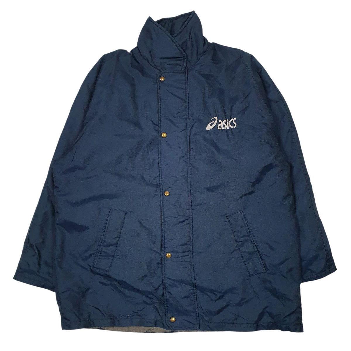 Mens Navy Asics Vintage  Coat