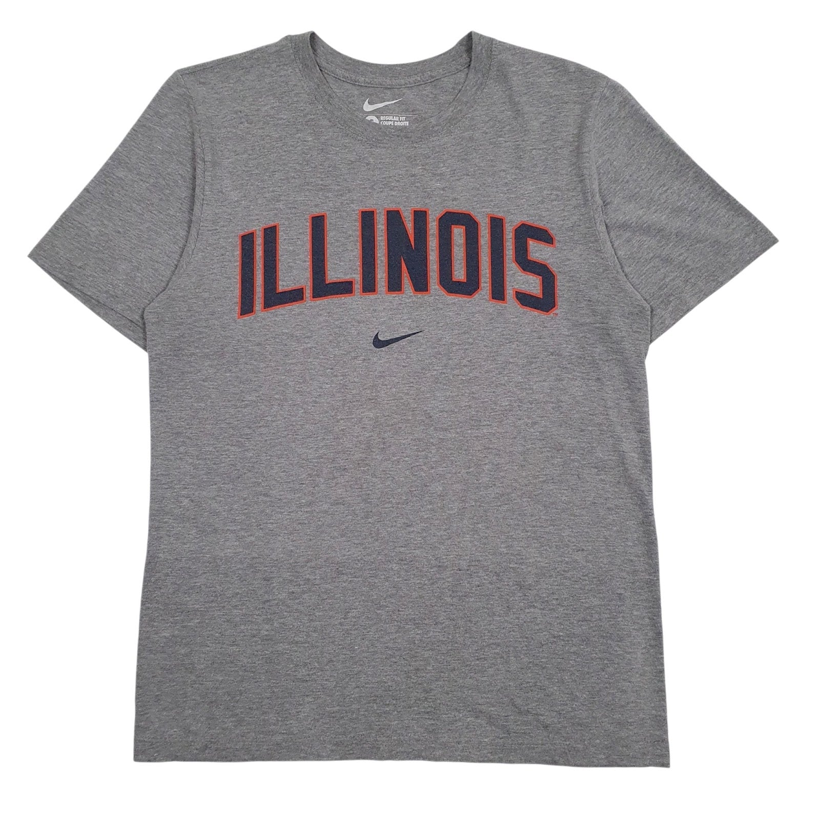 Mens Grey Nike Illinois Short Sleeve T Shirt