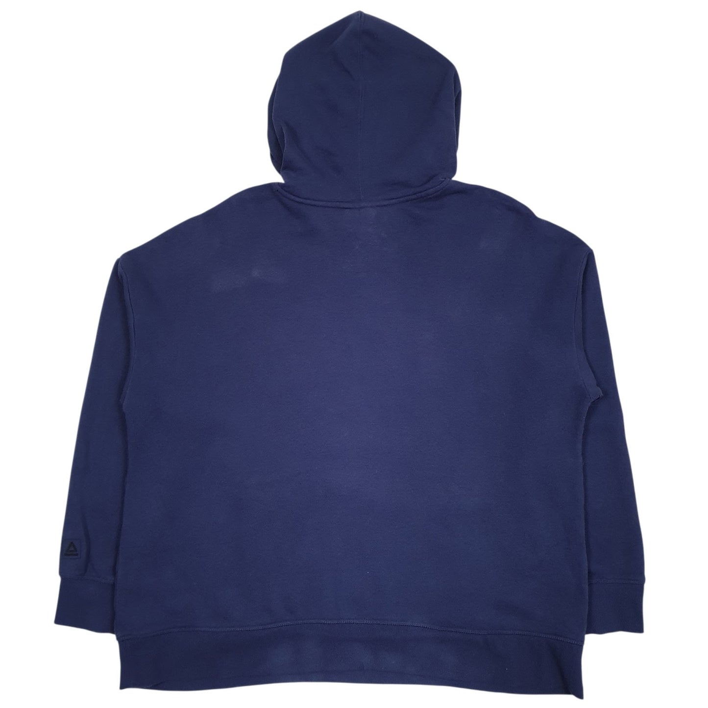 Mens Blue Reebok Spellout Hoodie Jumper
