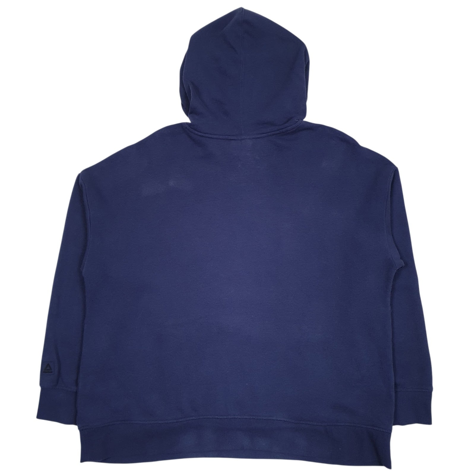 Mens Blue Reebok Spellout Hoodie Jumper