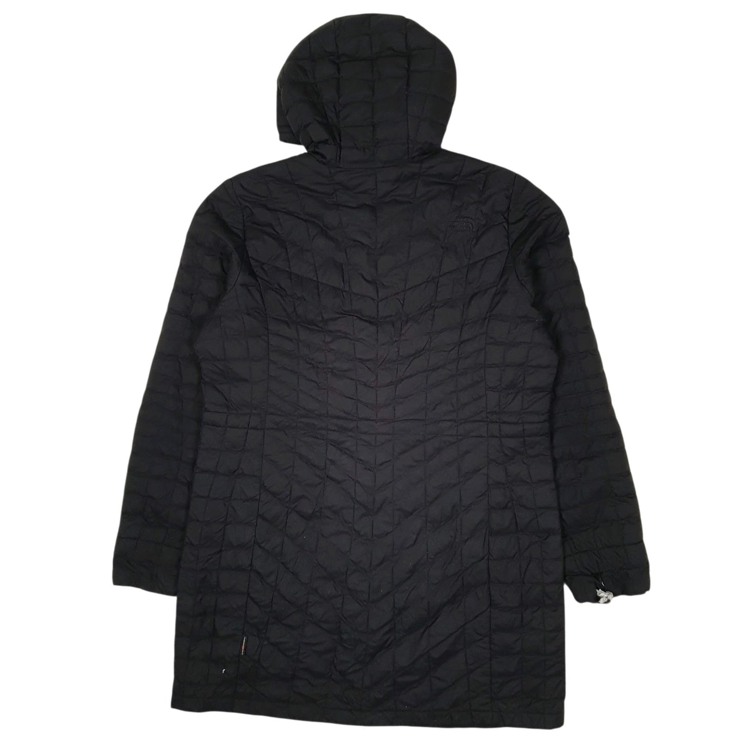 Womens Black The North Face Thermoball Longline Trench Crewneck Coat