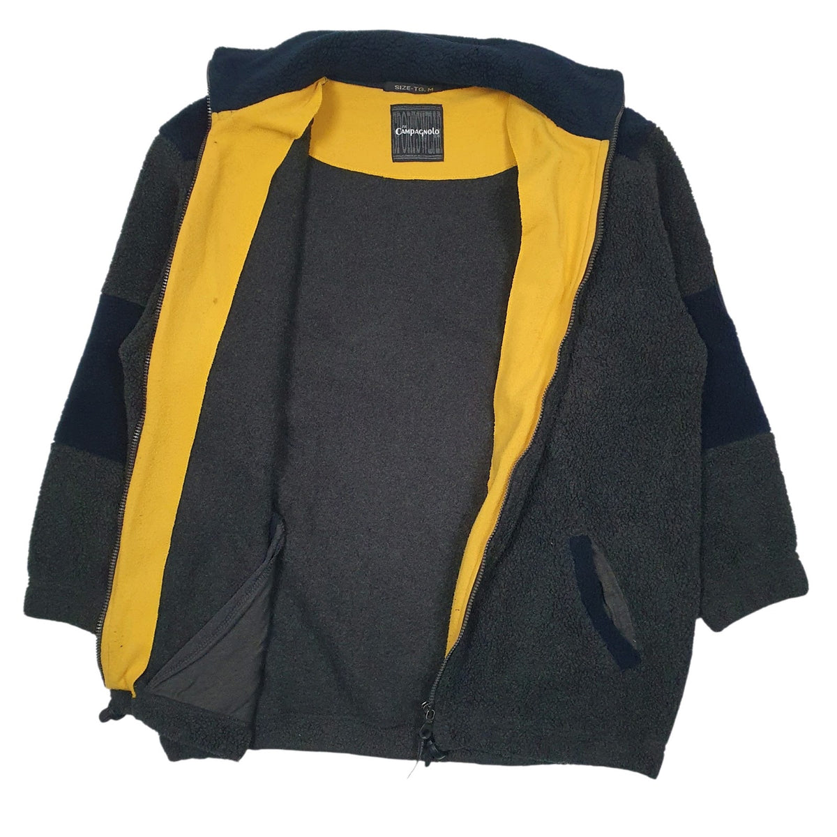 Mens Grey Campagnolo  Full Zip Jumper