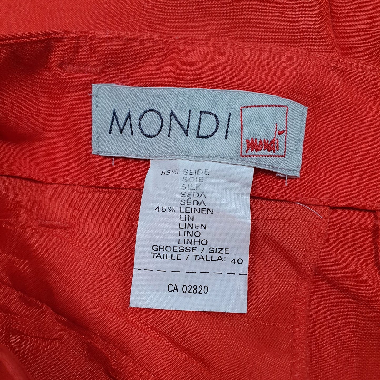 Womens Red Mondi   Shorts