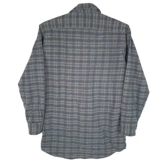 Mens Grey Florymond Vintage Flannel  Shirt