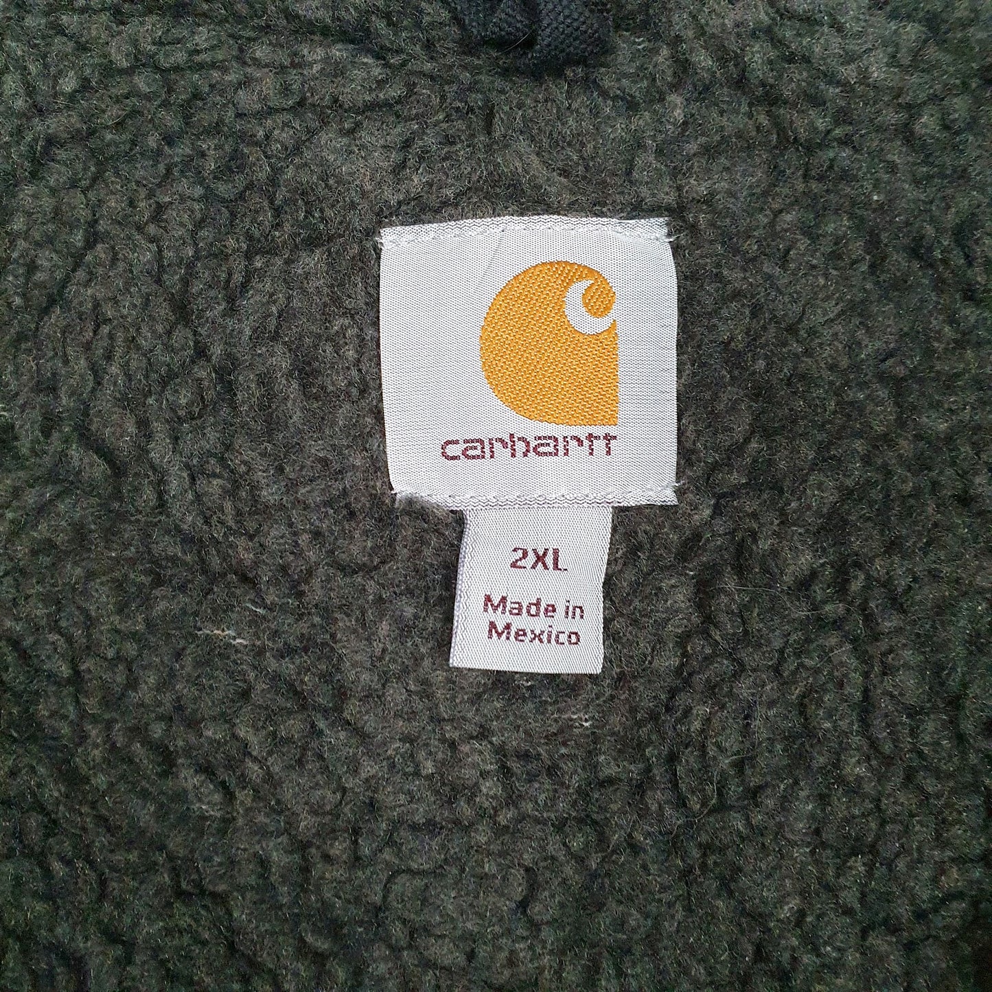 Mens Black Carhartt Shepa Lined Full Zip Jumper
