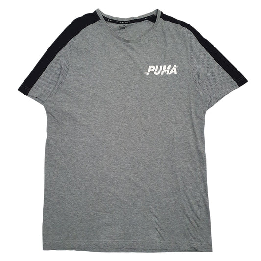 Mens Grey Puma  Short Sleeve T Shirt