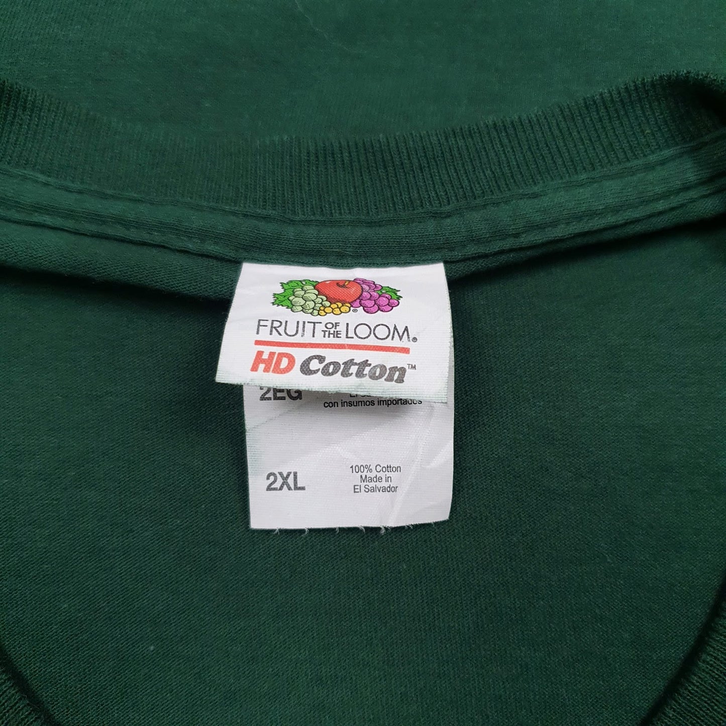 Mens Green Fruit Of The Loom Cougar Softball  T Shirt
