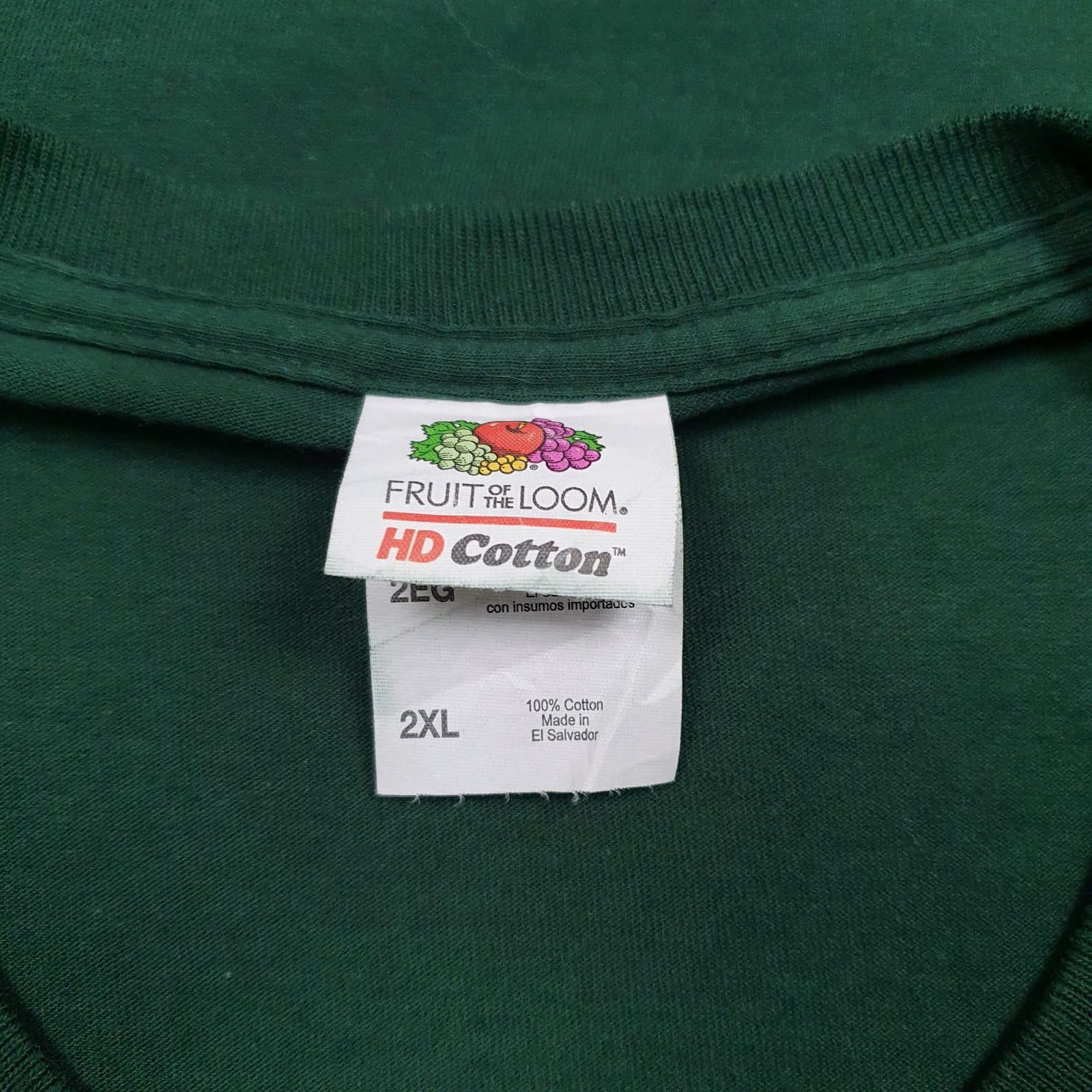 Mens Green Fruit Of The Loom Cougar Softball  T Shirt