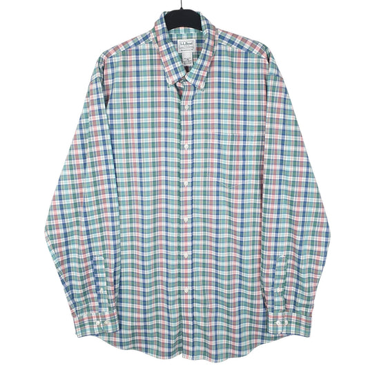 Mens Green L.L.Bean  Long Sleeve Shirt