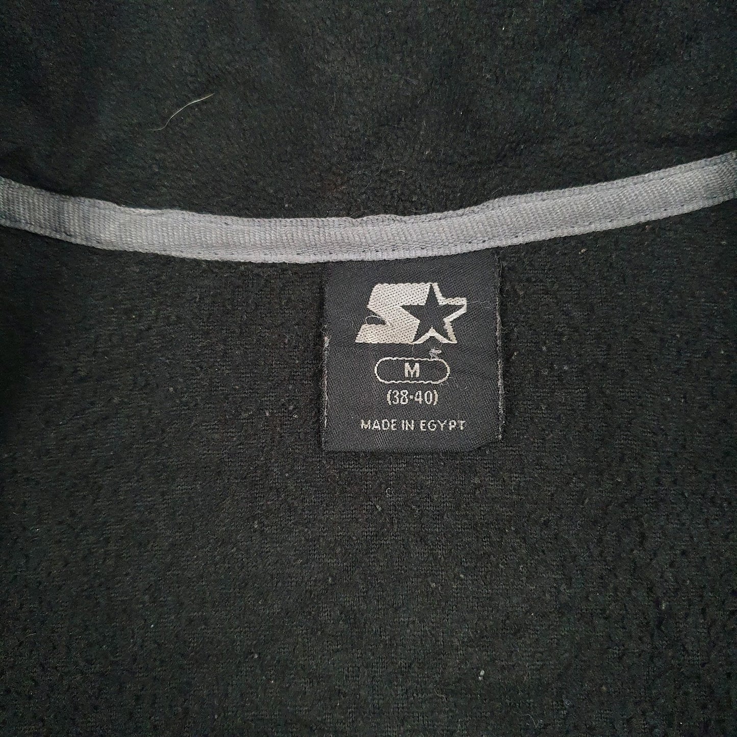Mens Black Starter  Full Zip Jumper