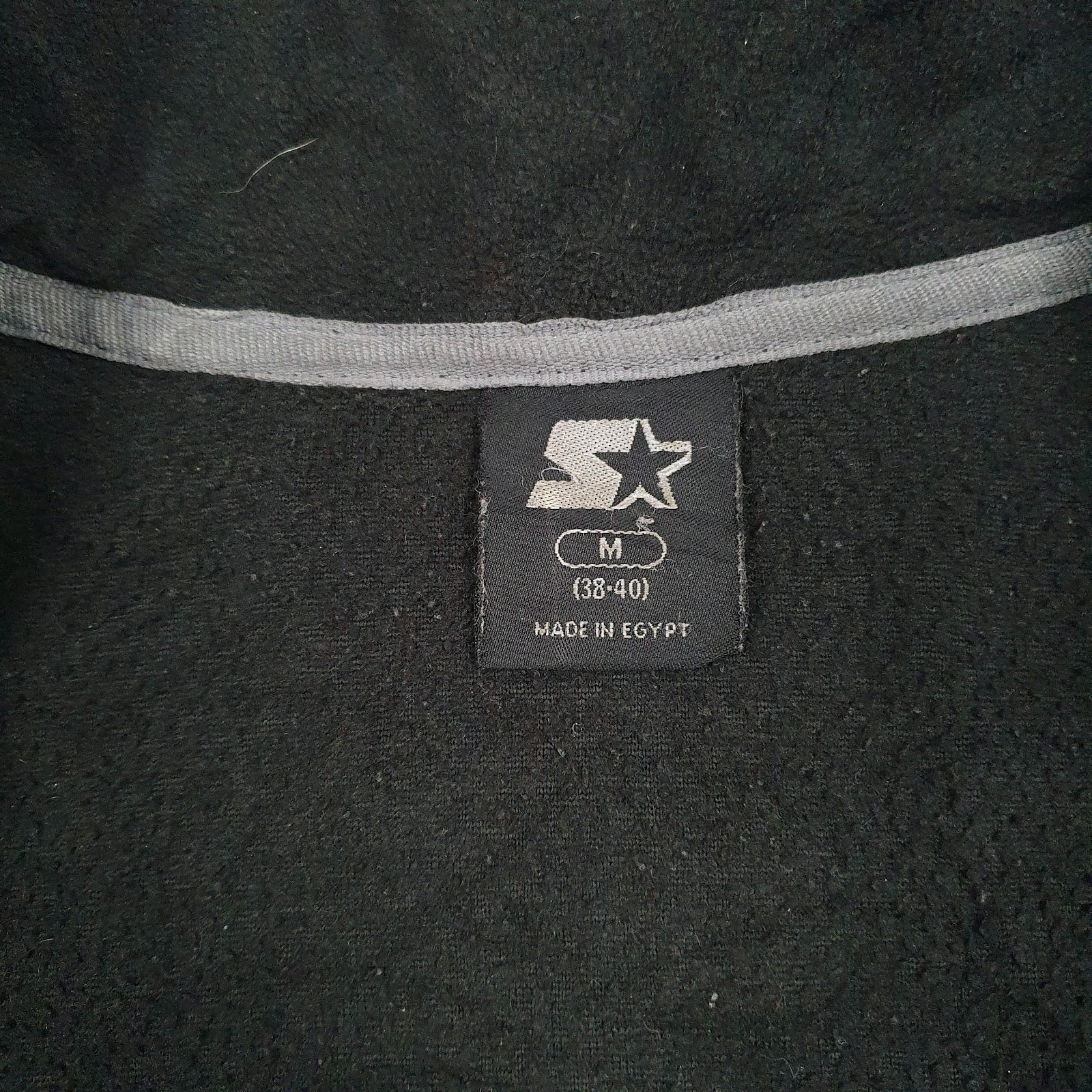Mens Black Starter  Full Zip Jumper