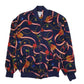 Womens Navy Alfred Dunner Vintage 90s Quarter Zip Coat