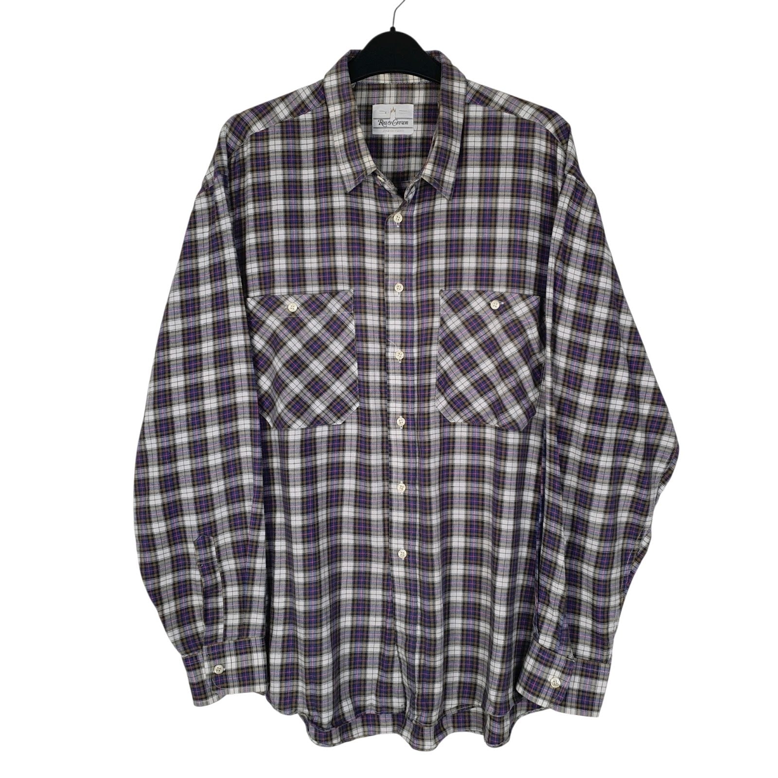 Mens Navy Ross & Crown  Long Sleeve Shirt