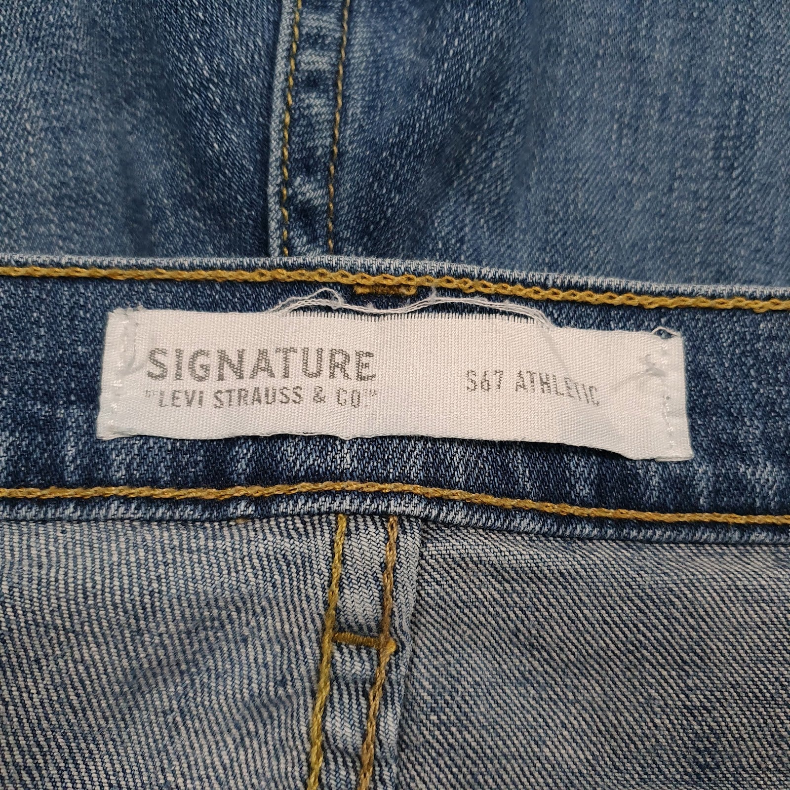 Mens Blue Levis Athletic  Jeans
