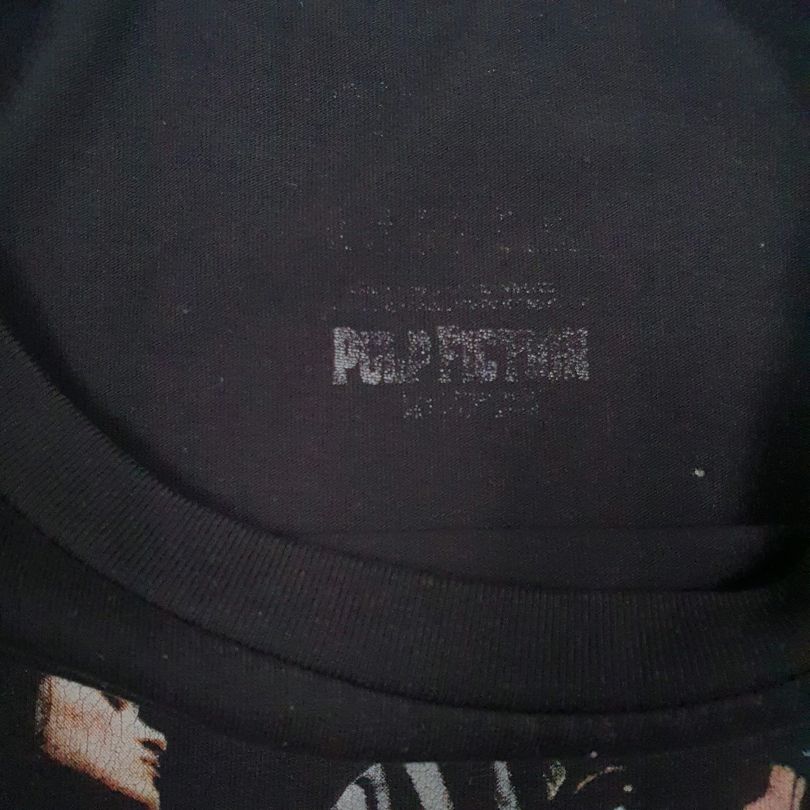 Mens Black Pulp Fiction Graphic  T Shirt