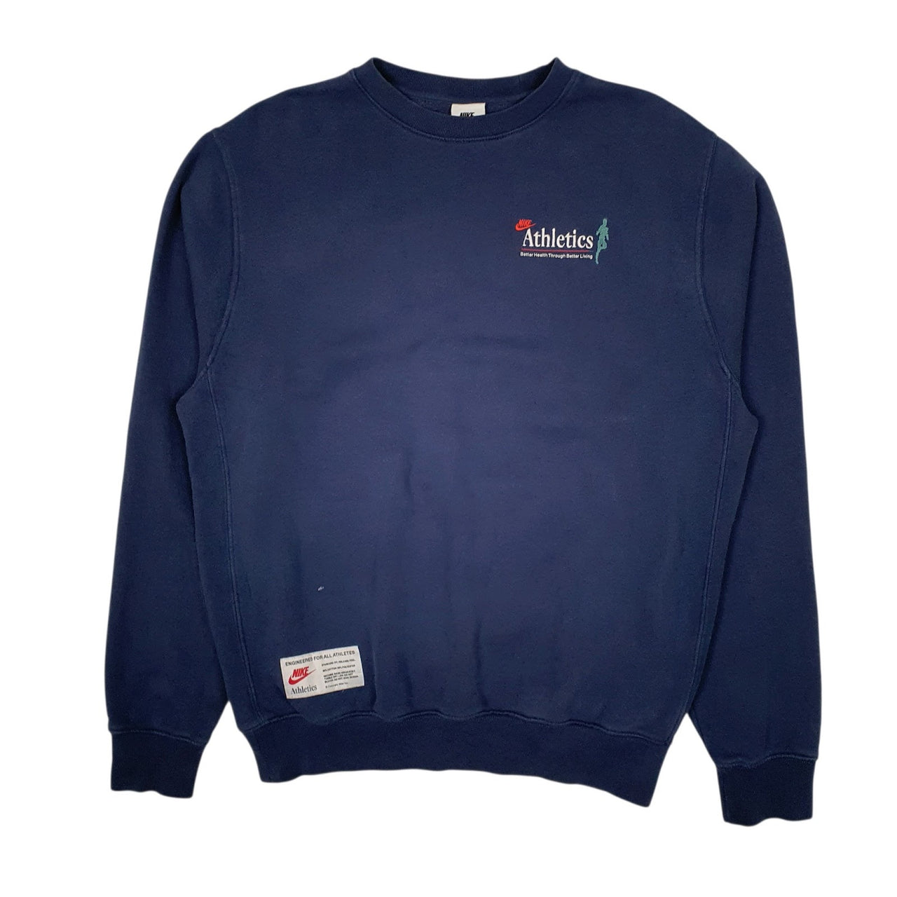 Mens Navy Nike Athletics Crewneck Jumper