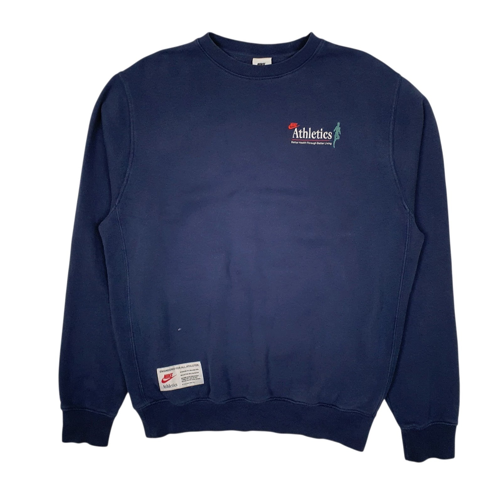 Mens Navy Nike Athletics Crewneck Jumper