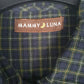 Womens Navy Mammy Luna Plaid  Dress