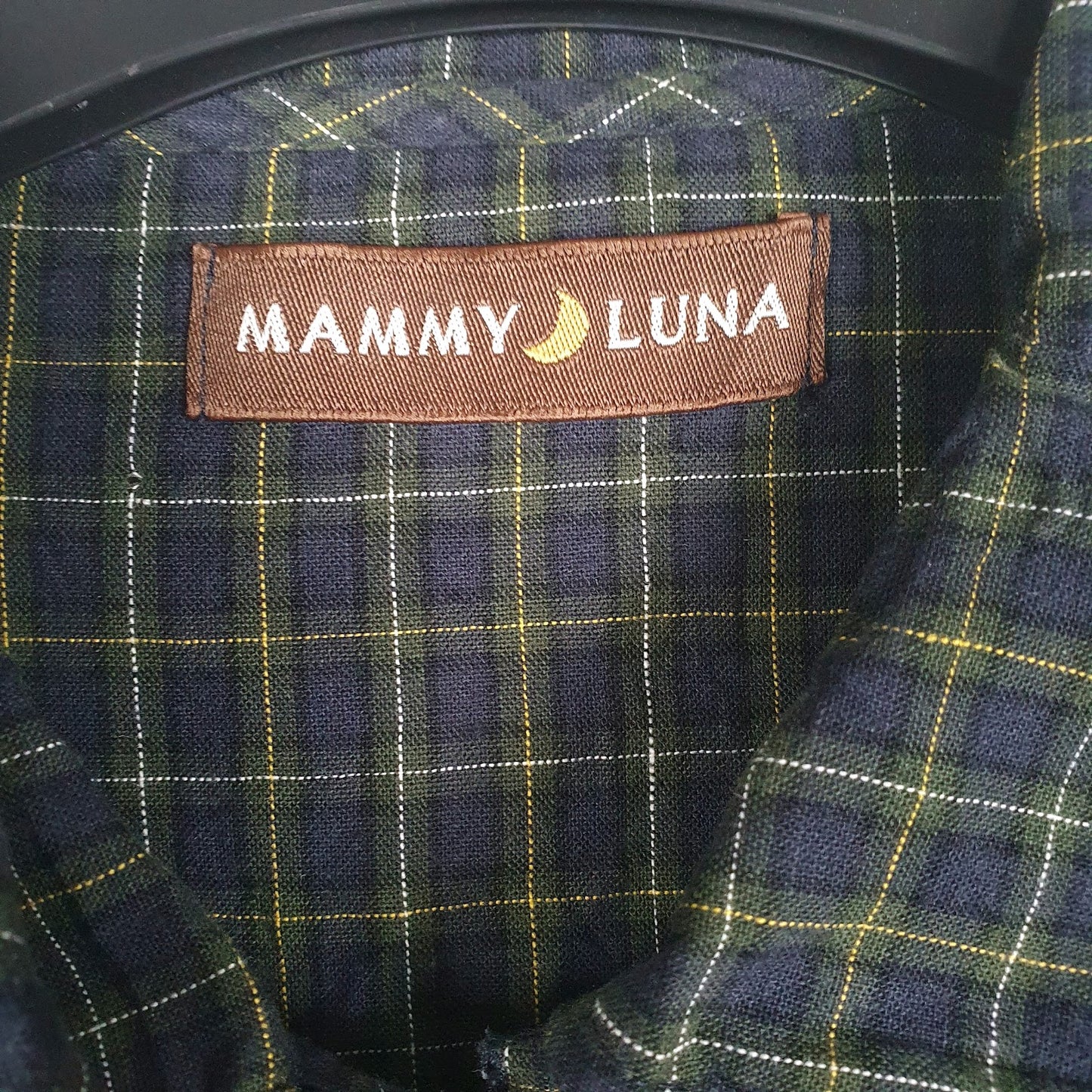 Womens Navy Mammy Luna Plaid  Dress