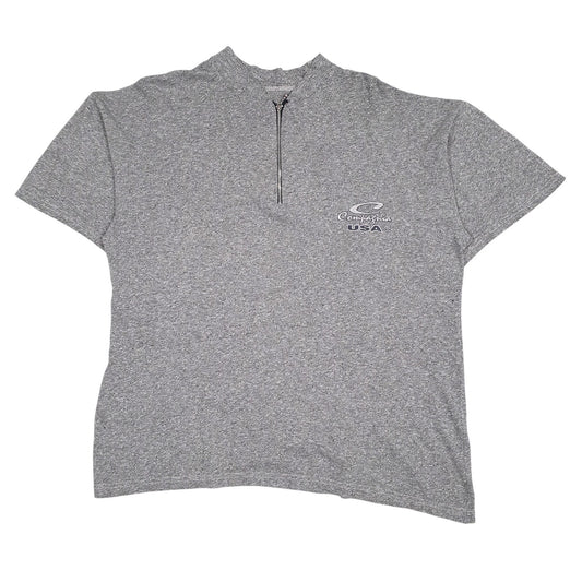 Mens Grey Unbranded Lightweight Compagnia USA Quarter Zip Jumper