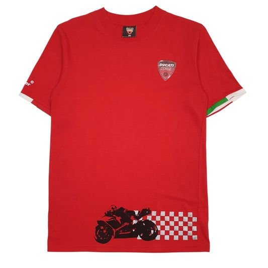 Mens Red Ducati 2007 Champion Del Mondo Short Sleeve T Shirt