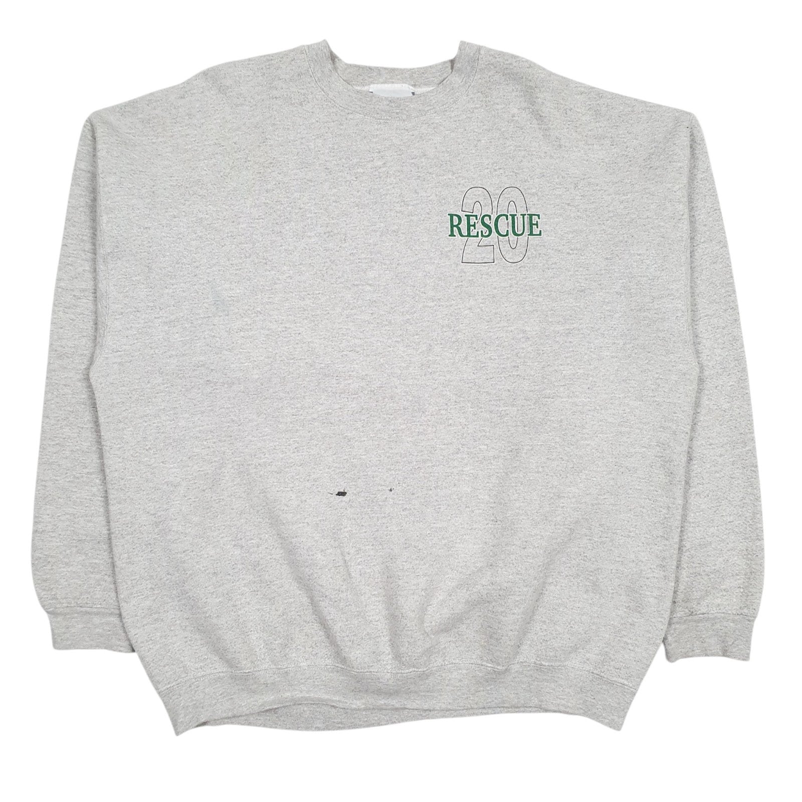 Mens Grey Lee Vintage 00s Crewneck Jumper