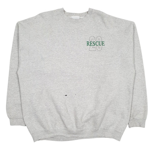 Mens Grey Lee Vintage 00s Crewneck Jumper