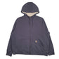 Womens Blue Carhartt Sherpa Lined Full Zip Jumper
