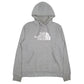 Mens Grey The North Face Spellout Hoodie Jumper