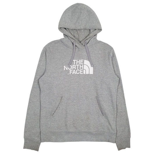 Mens Grey The North Face Spellout Hoodie Jumper
