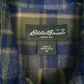 Mens Green Eddie Bauer Flannel  Shirt