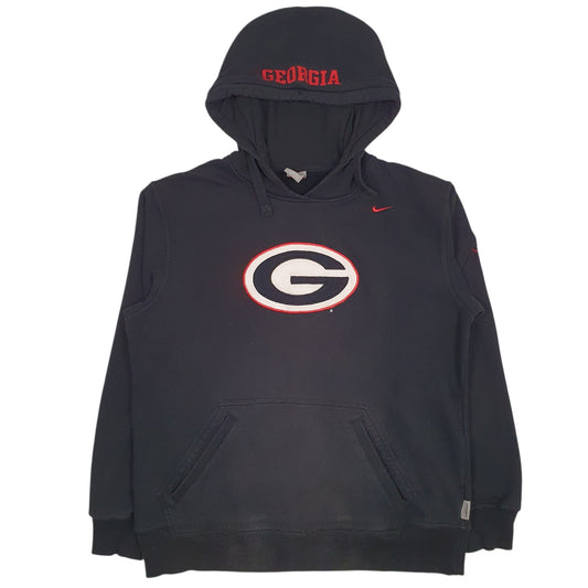 Mens Black Nike Team Georgia Hoodie Jumper