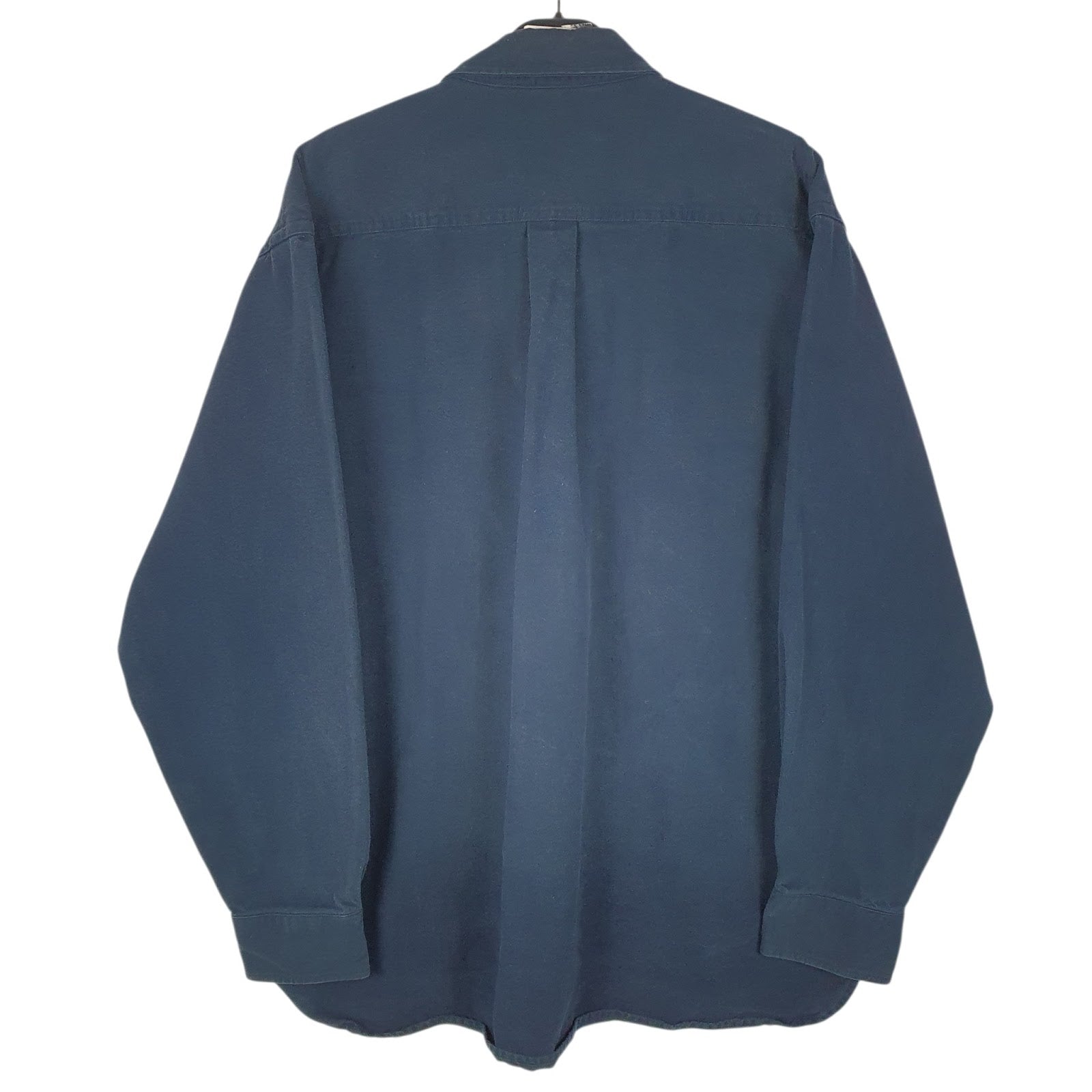 Mens Navy L.L.Bean Chamois  Shirt