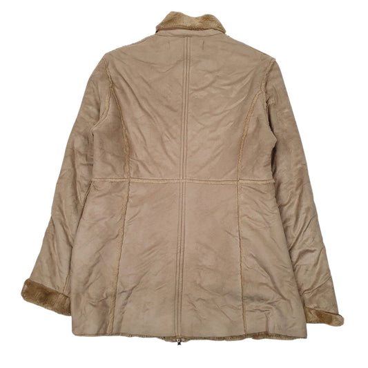 Womens Brown Guess Faux Shearling  Coat