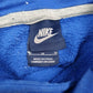 Mens Blue Nike Spellout Hoodie Jumper