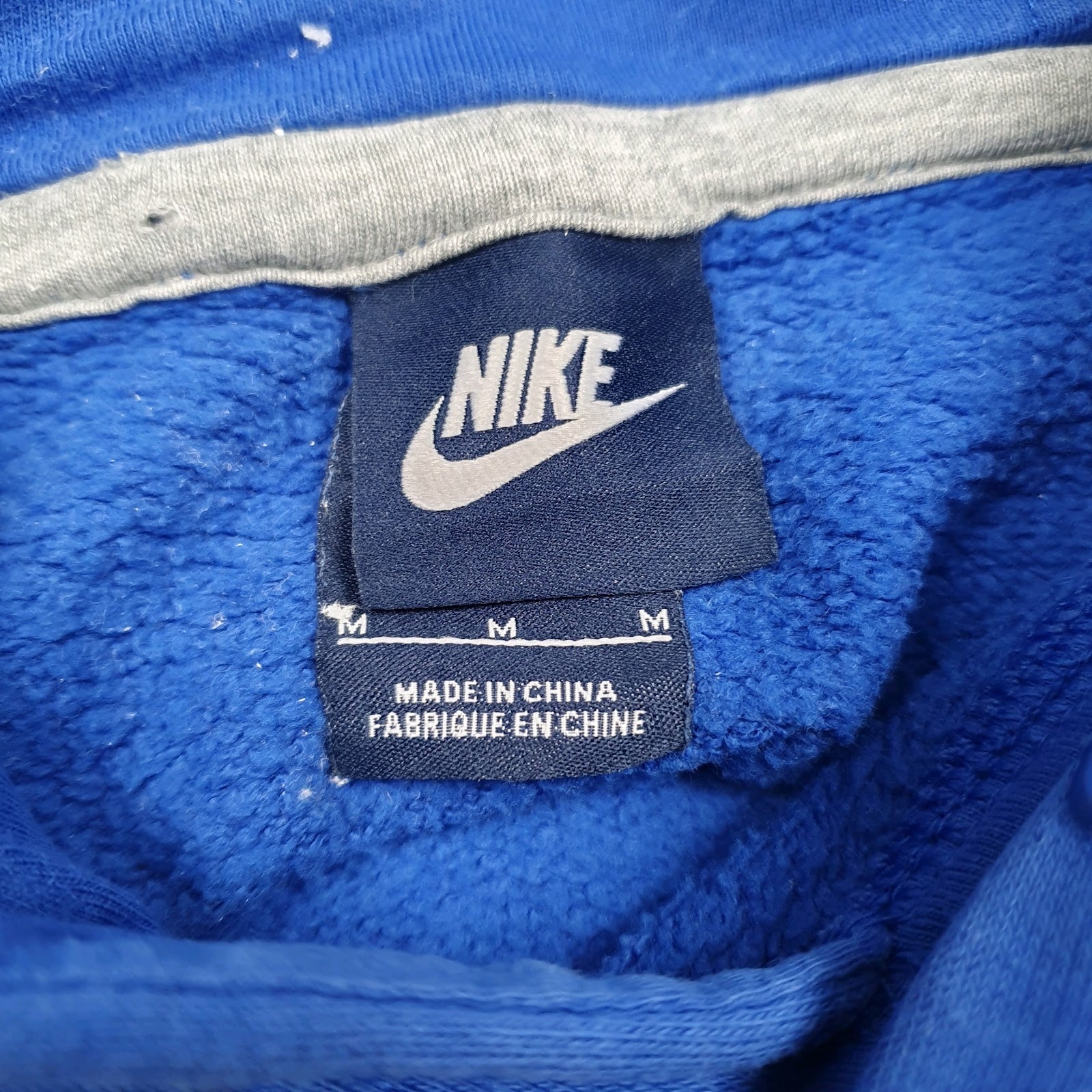 Mens Blue Nike Spellout Hoodie Jumper
