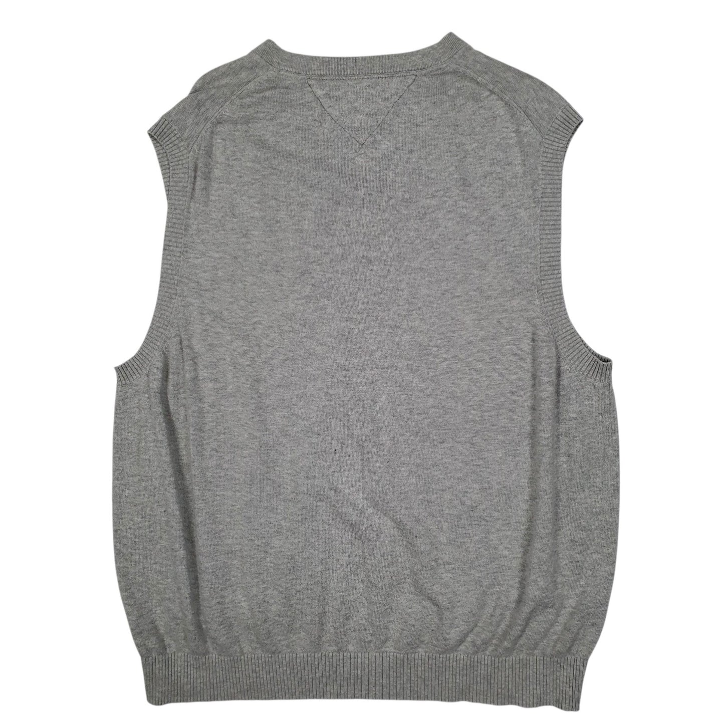 Mens Grey Tommy Hilfiger Lightweight Vest Jumper