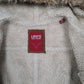 Womens Brown Levis Sherpa Lined Shearling Hooded  Coat