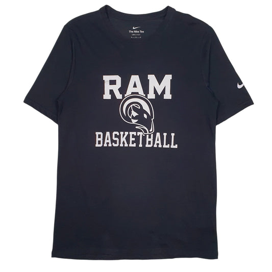 Mens Black Nike Dri-Fit Ram Basketball Short Sleeve T Shirt
