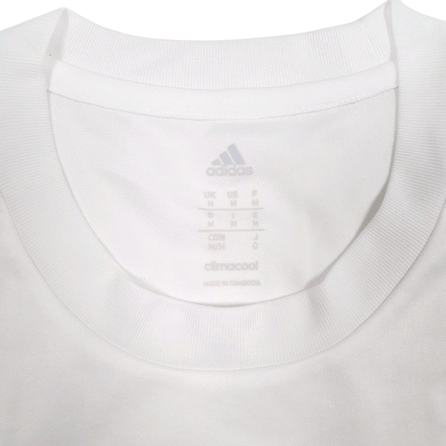 Mens White Adidas Real Madrid  T Shirt
