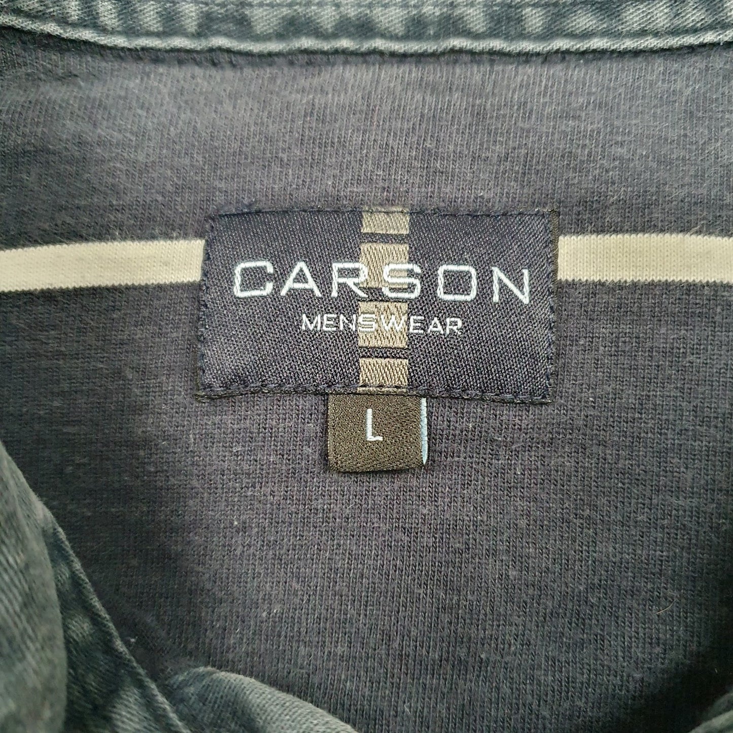 Mens Grey Carson Rugby  Polo Shirt
