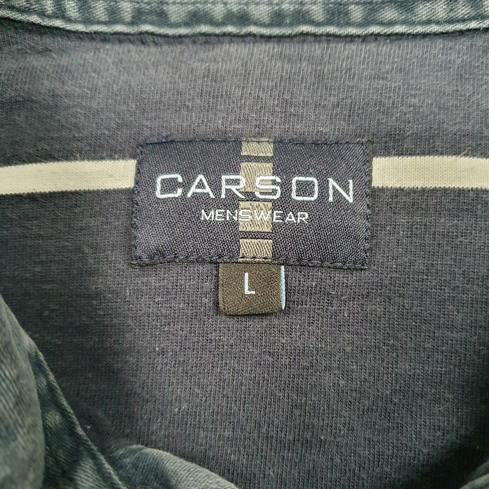 Mens Grey Carson Rugby  Polo Shirt