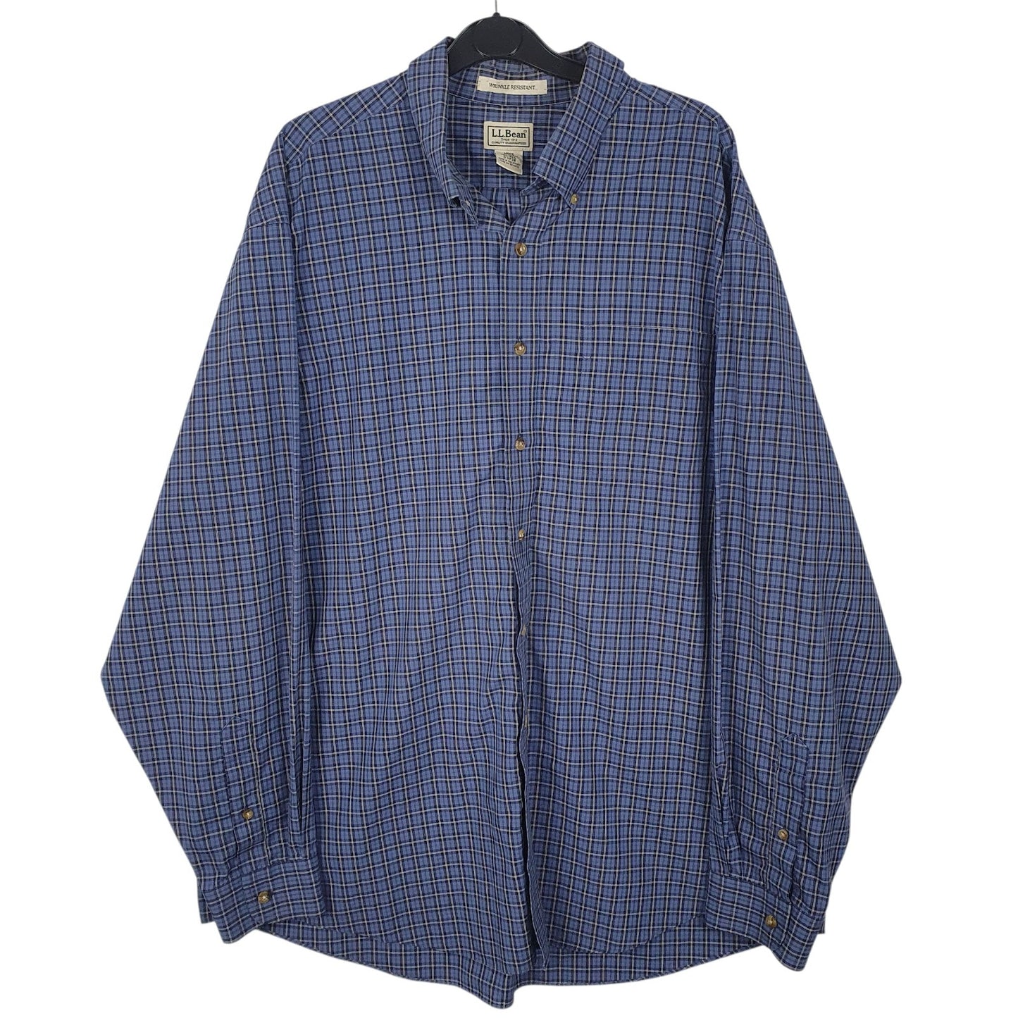 Mens Blue L.L.Bean  Long Sleeve Shirt