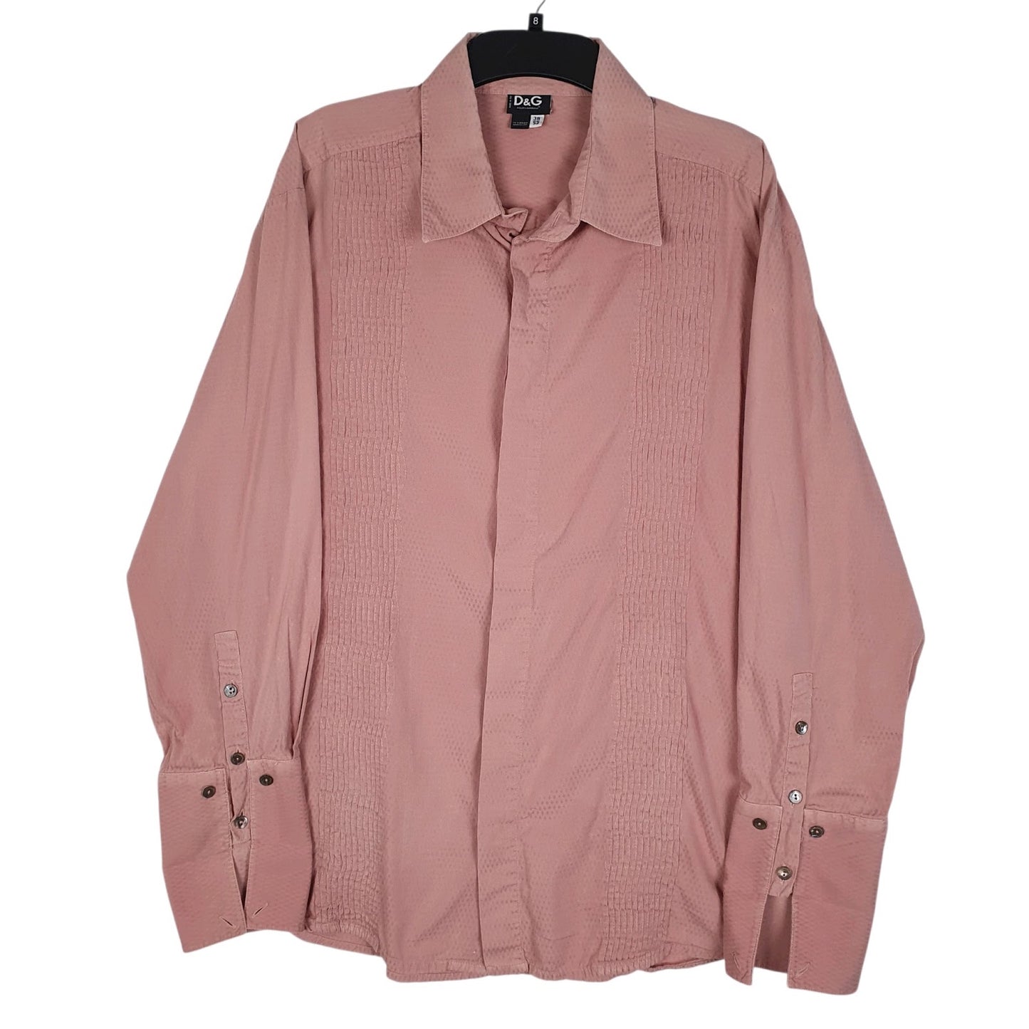 Mens Pink Dolce and Gabbana  Long Sleeve Shirt