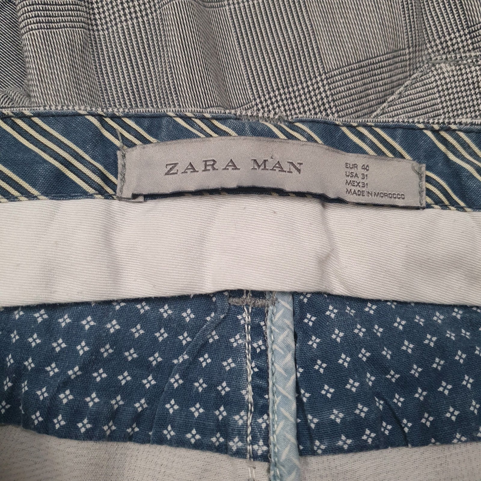 Mens Grey Zara   Trousers