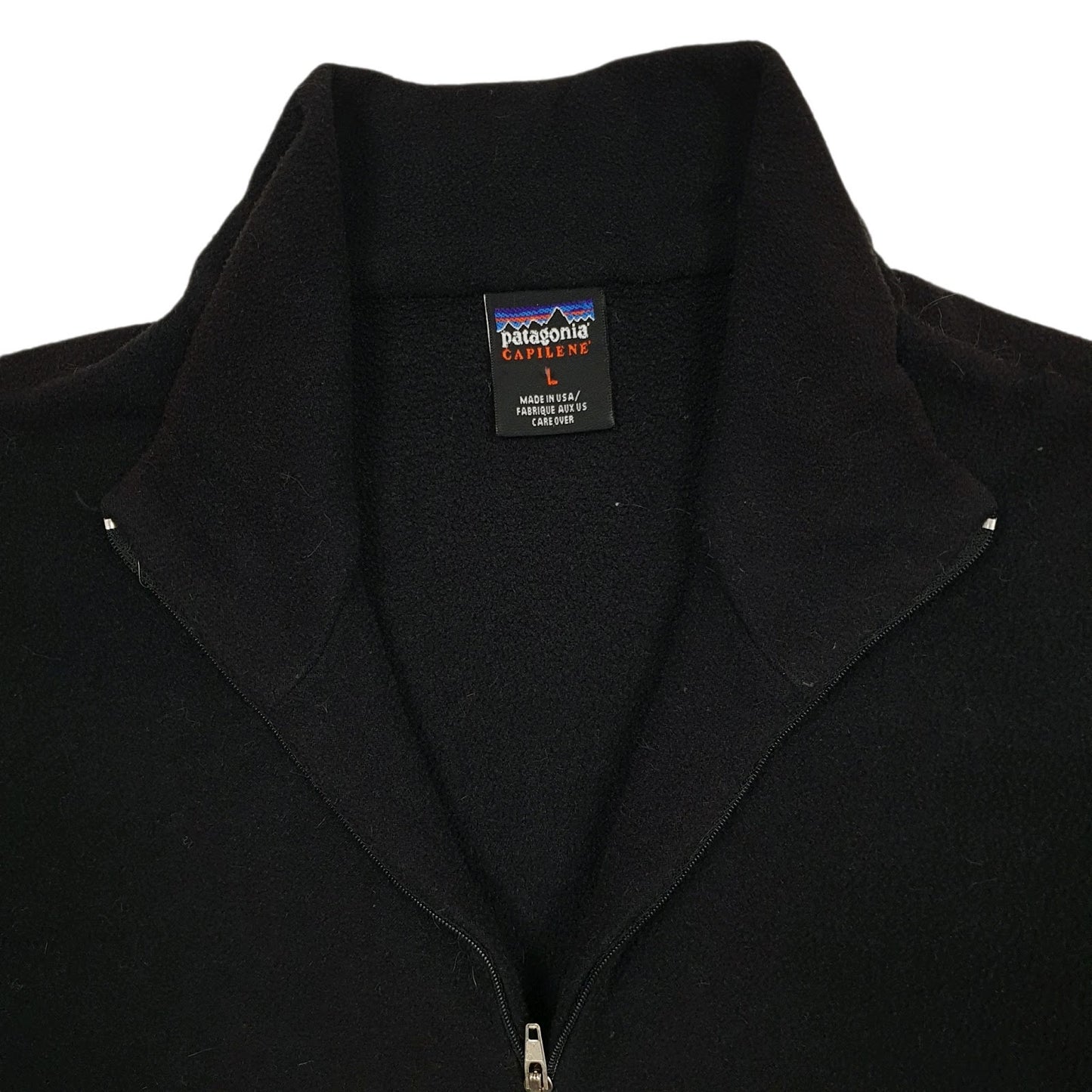 Womens Black Patagonia Capilene Vintage Quarter Zip Jumper